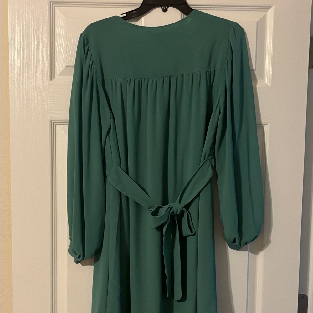 H&M Teal Long Sleeve Dress - Picture 3 of 5